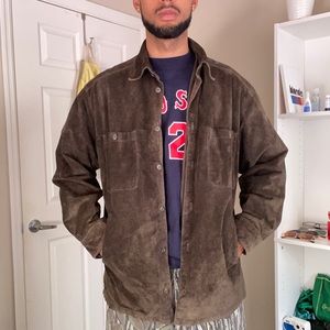 Suede Leather Perry Ellis Jacket